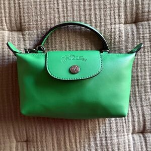 Longchamp LE PLIAGE XTRA XS POUCH in Green 🍀